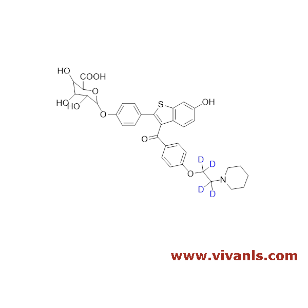 Glucuronides-Raloxifene D4- 4` Glucuronide-1654754009.png